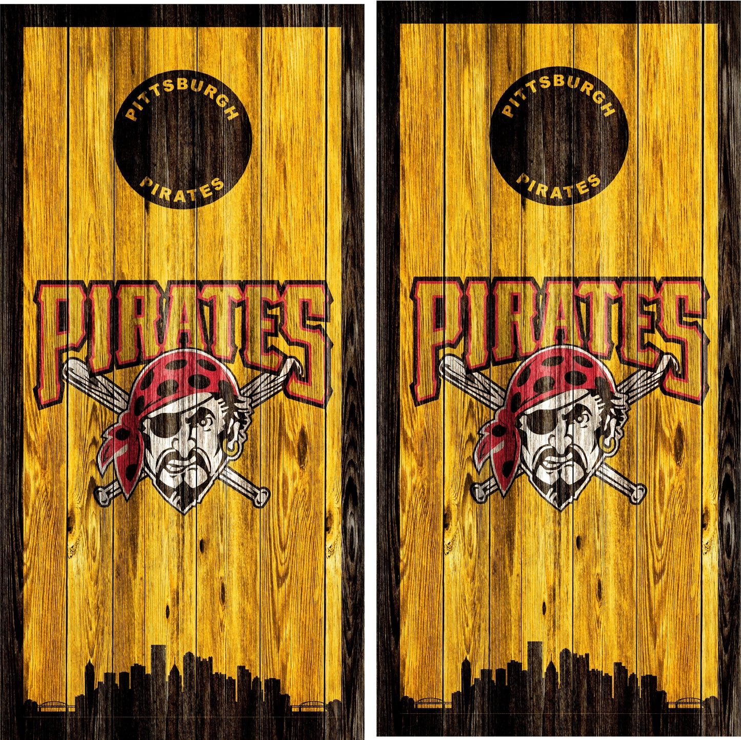 Pittsburgh Pirates Cornhole Wraps