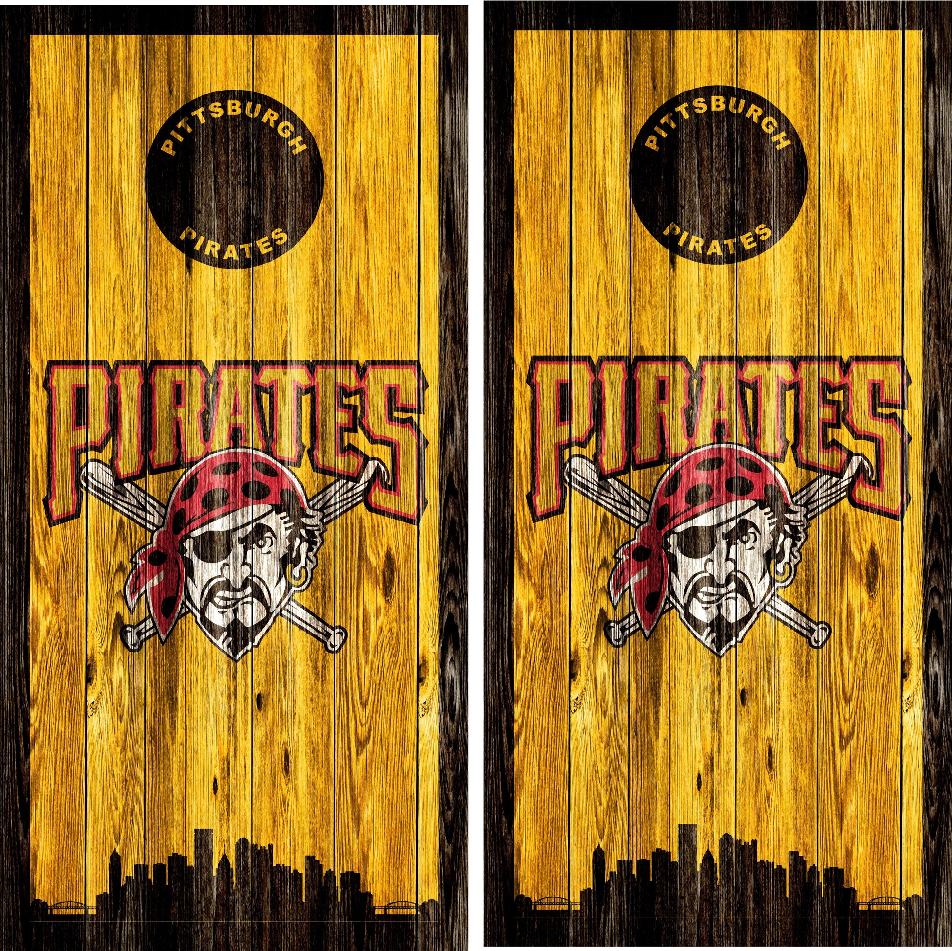 Pittsburgh Pirates Cornhole Wraps