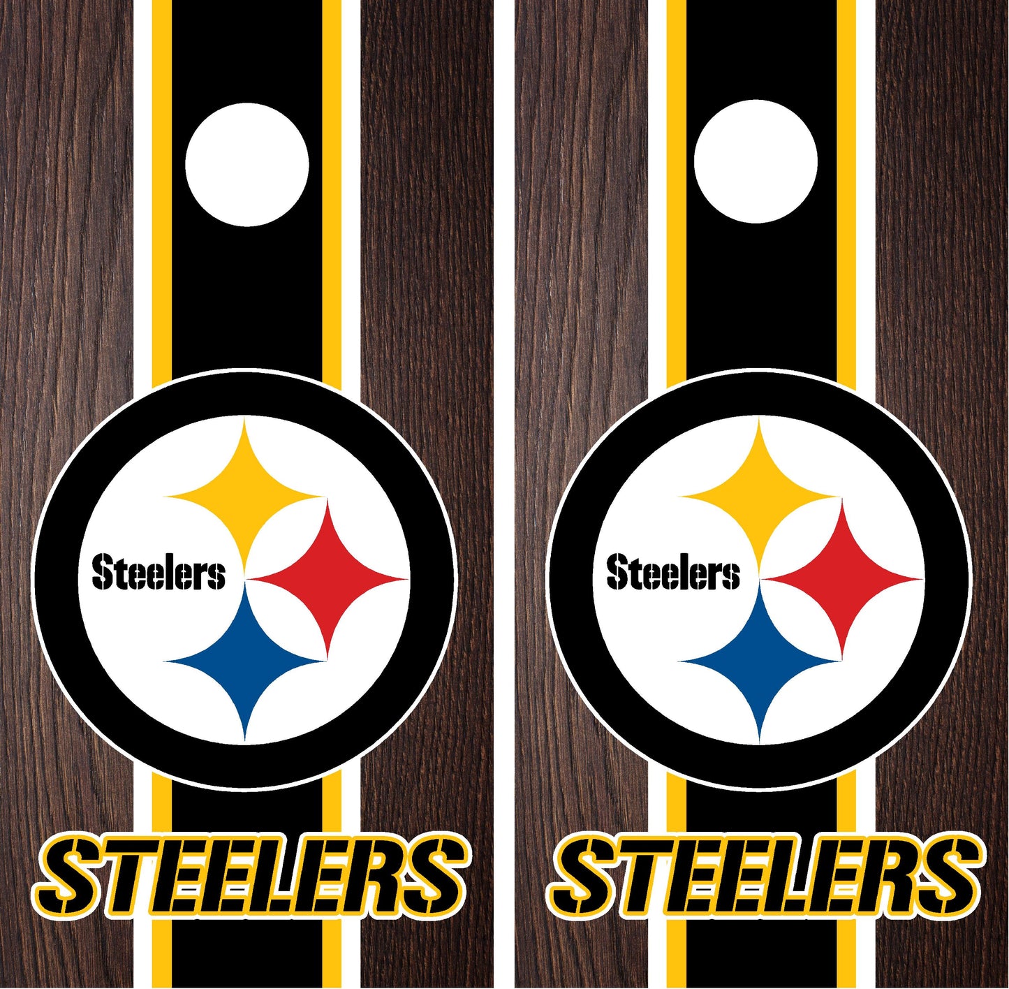 Pittsburgh Steelers Cornhole Wraps
