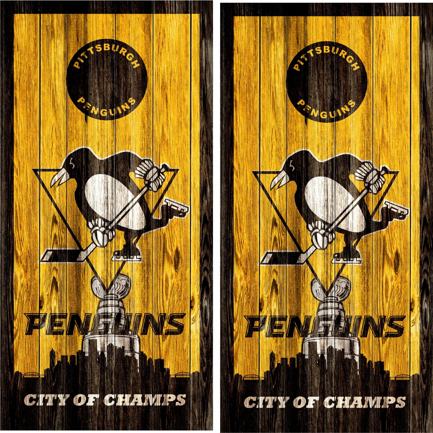 Pittsburgh Penguins Cornhole Wraps