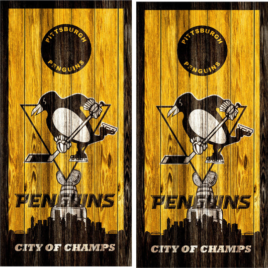 Pittsburgh Penguins Cornhole Wraps
