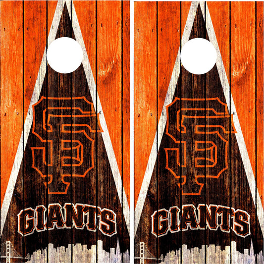 San Francisco Giants Cornhole Wraps
