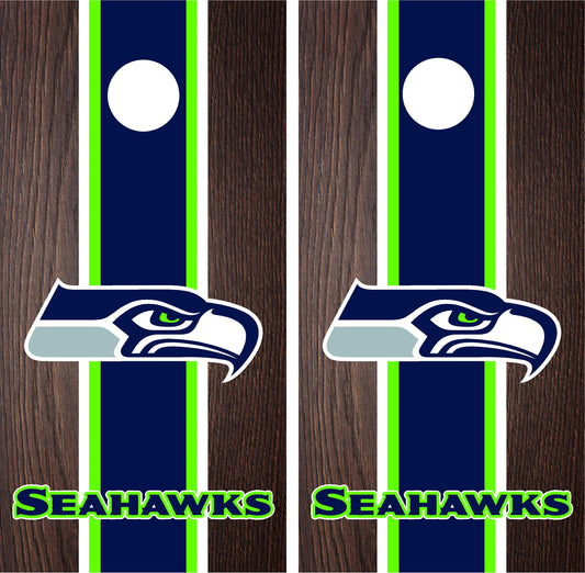 Seattle Seahawks Cornhole Wraps