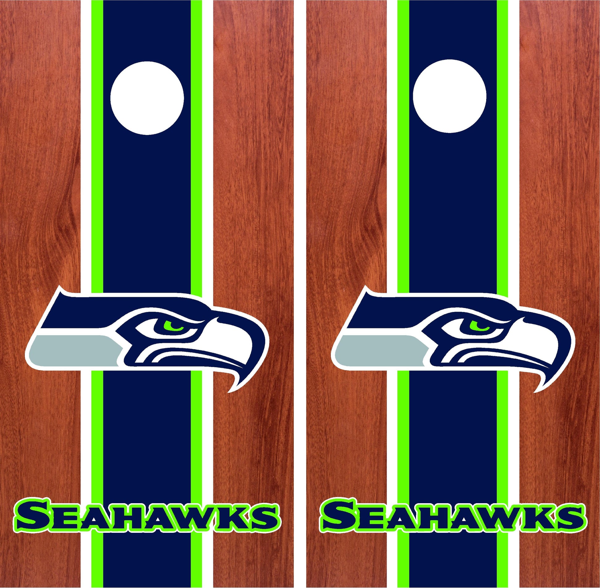 Seattle Seahawks Cornhole Wraps