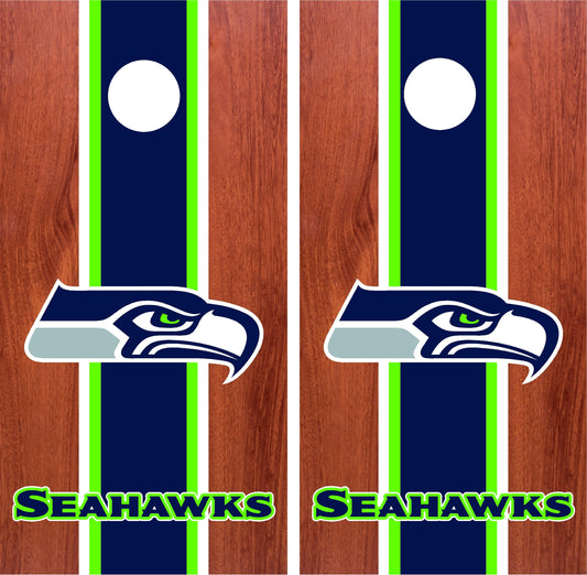 Seattle Seahawks Cornhole Wraps