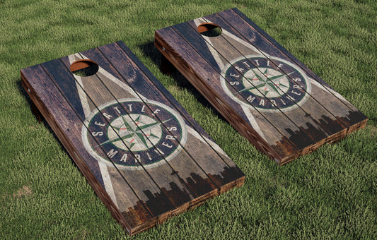 Seattle Mariners Regulation Cornhole Boards
