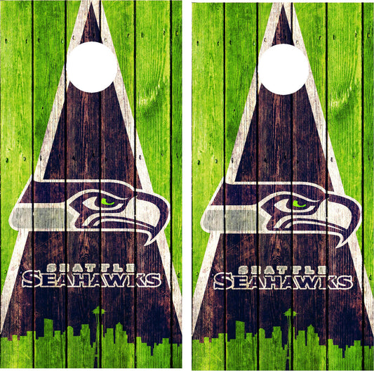 Seattle Seahawks Cornhole Wraps