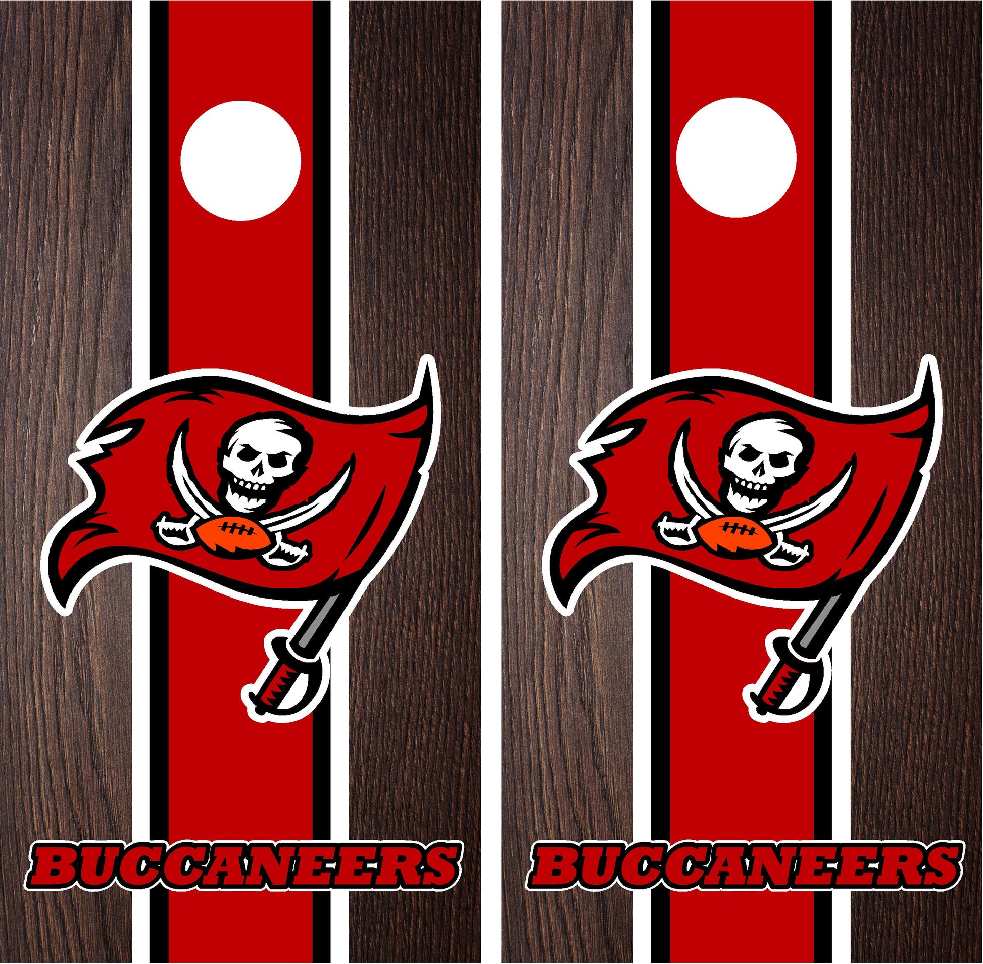 Tampa Bay Buccaneers Cornhole Wraps