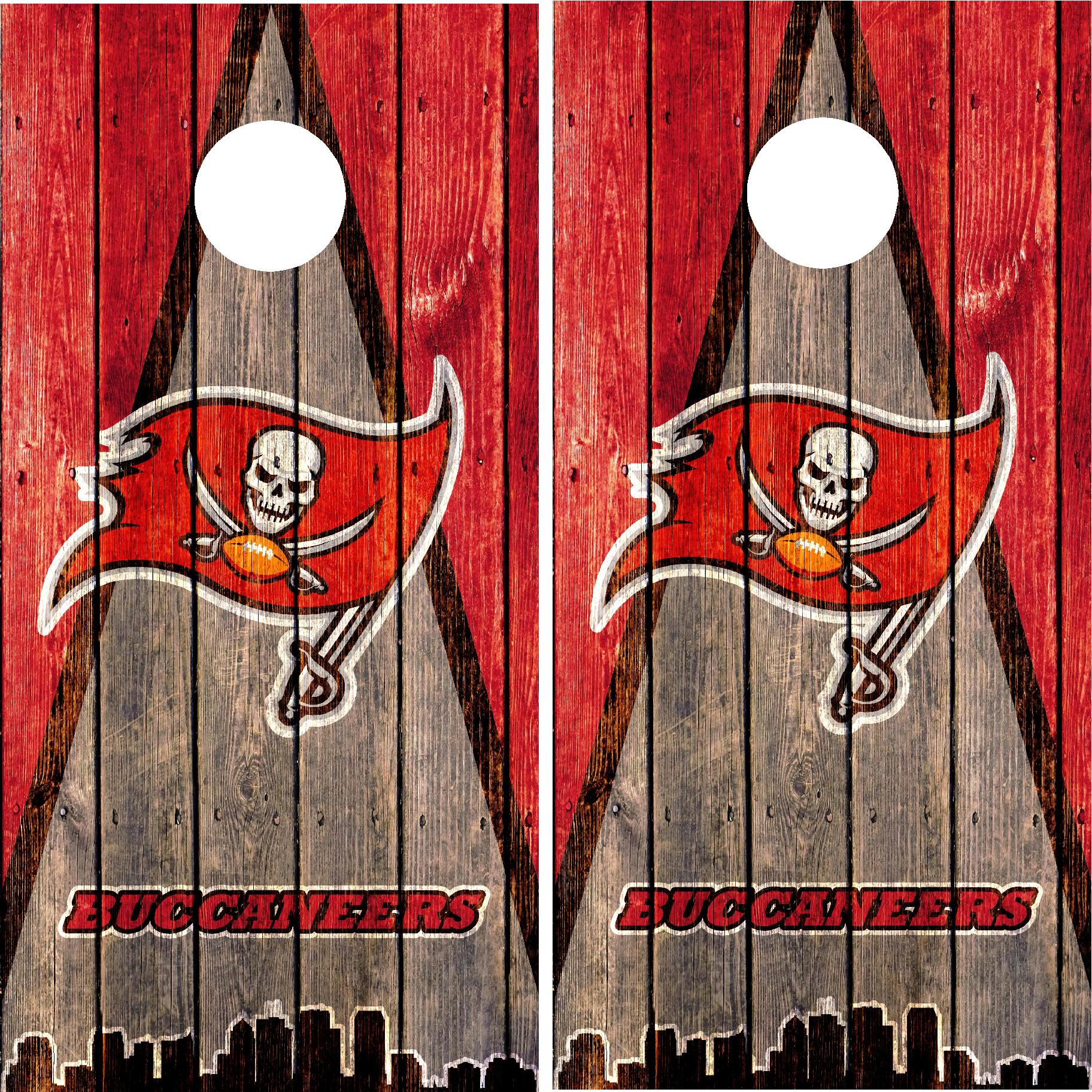 Tampa Bay Buccaneers Cornhole Wraps