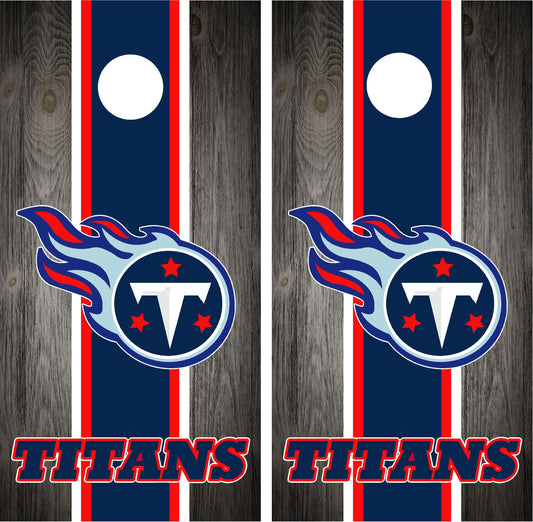 Tennessee Titans Cornhole Wraps! Option 3