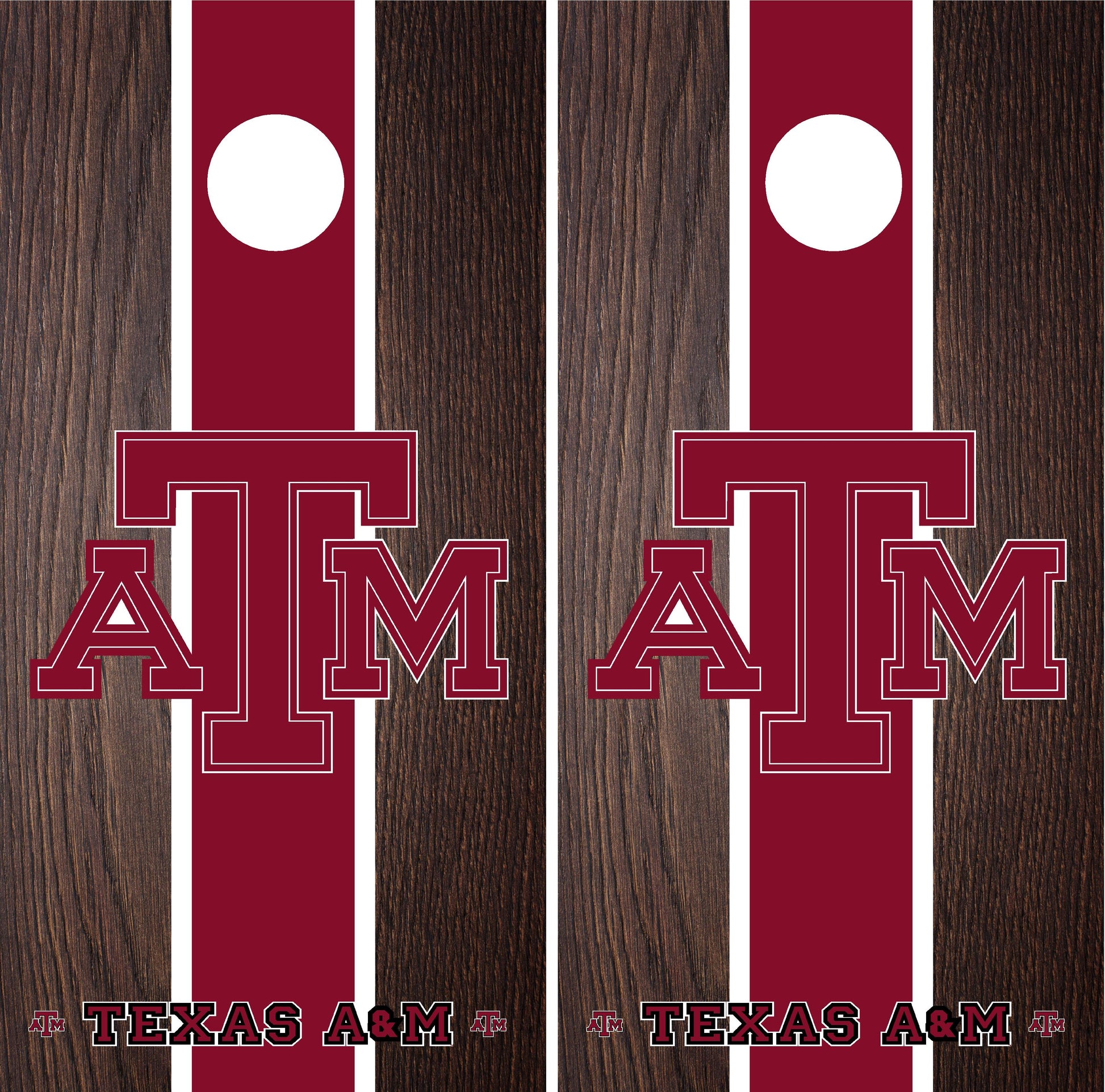 Texas A&M Aggies Cornhole wraps
