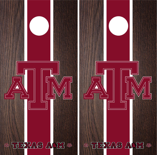 Texas A&M Aggies Cornhole wraps