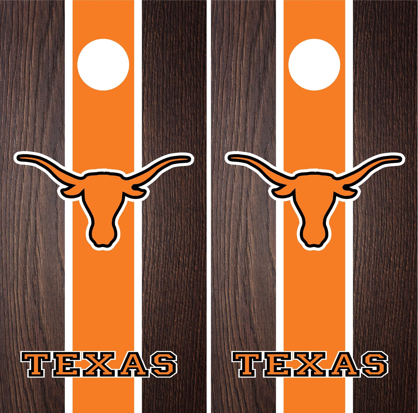 Texas Longhorns Cornhole wraps