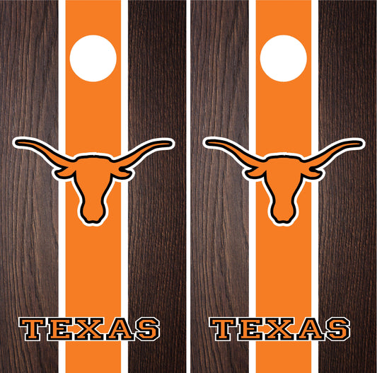 Texas Longhorns Cornhole wraps