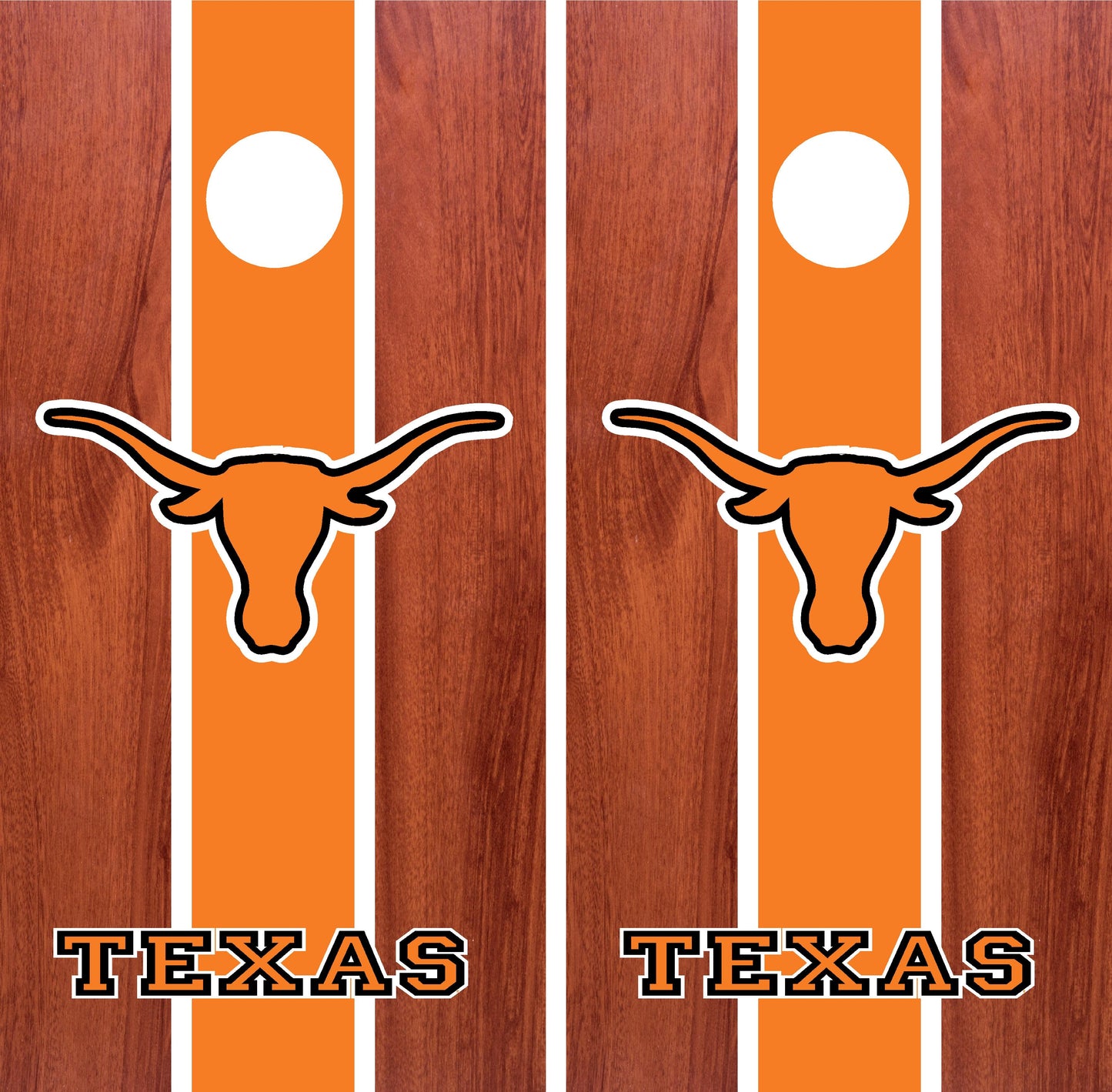 Texas Longhorns Cornhole wraps