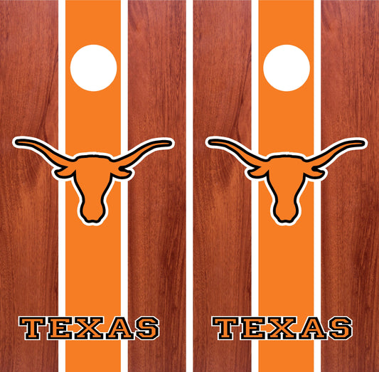 Texas Longhorns Cornhole wraps