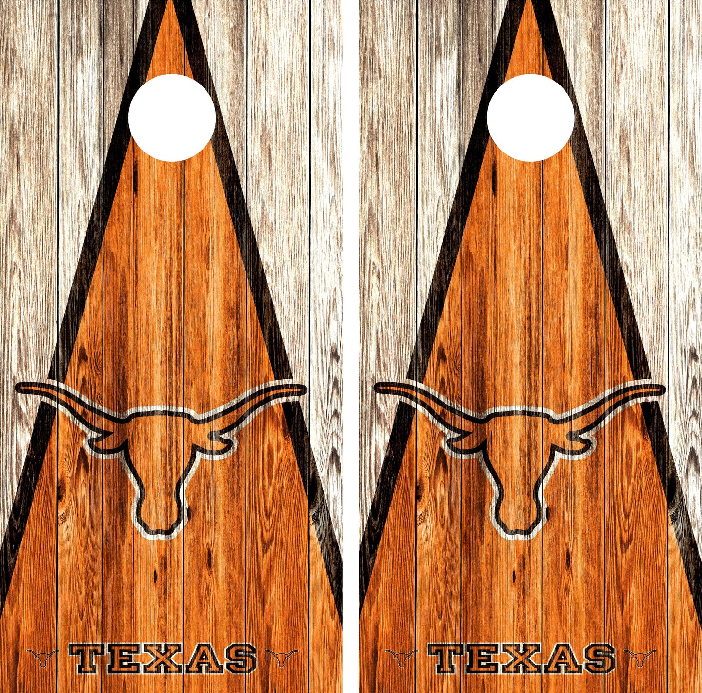 Texas Longhorns Cornhole wraps