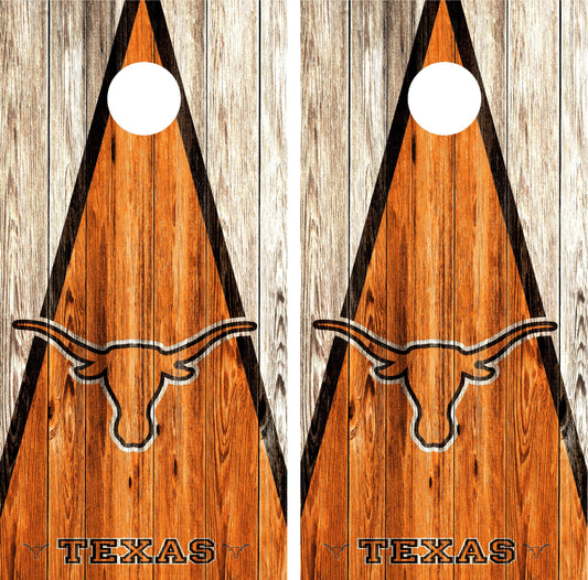 Texas Longhorns Cornhole wraps