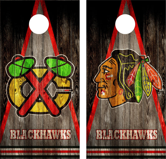 Chicago Blackhawks Cornhole Wraps
