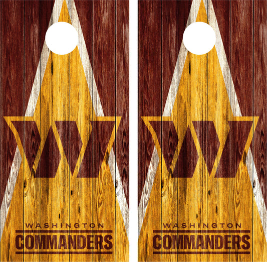 Washington Commanders Cornhole Wraps