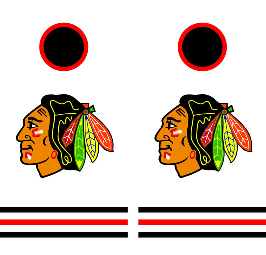 Chicago Blackhawks Cornhole Wraps